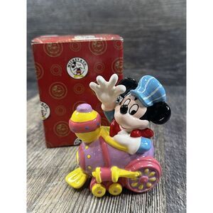 Enesco Disney Easter Eggpress Mickey Mouse Train Ceramic Figurine 249890 Box‎